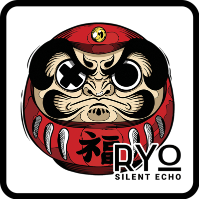 Daruma woven patch — RYO Silent Echo