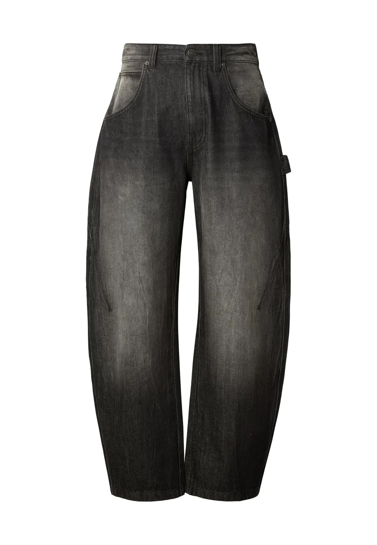 KUMO — Balloon Jeans Mid Deep Grey — front