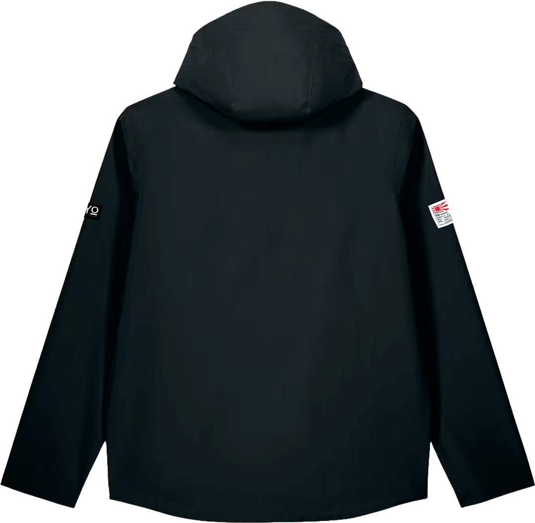 SHIGURE — Rain Jacket Men Black — back