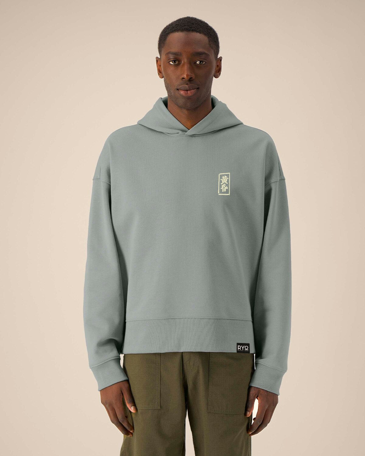 Front view of the Tanuki - Wild & Drunk Hoodie by RYO Silent Echo